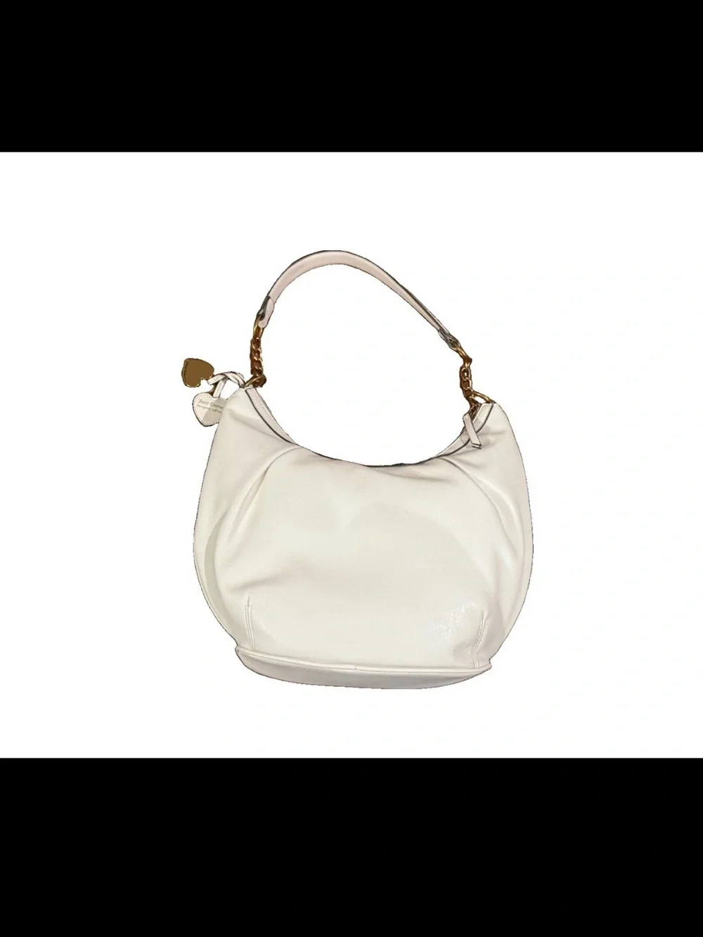 Juicy Couture Cream Hobo Bag with Gold Accents